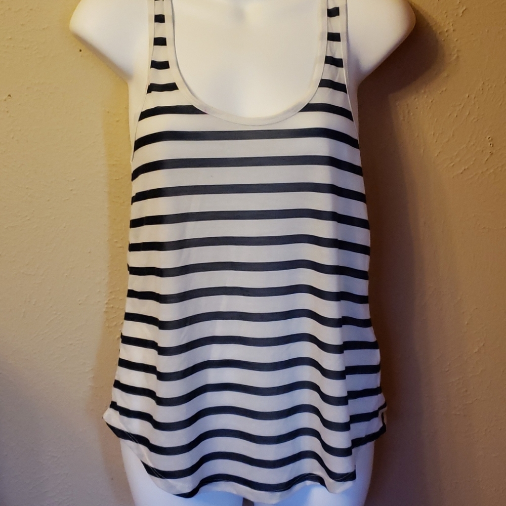 Striped racerback top